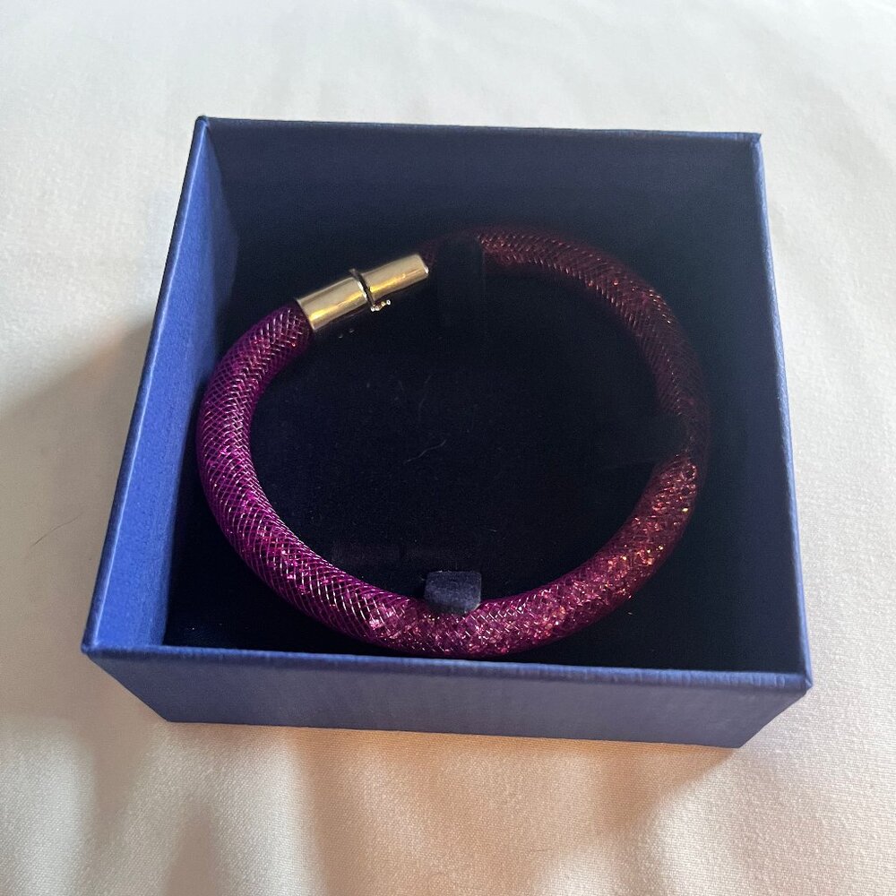 Swarovski purple crystal bracelet (20 cm)